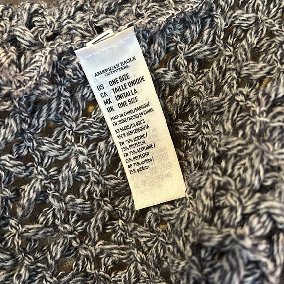 AMERICAN EAGLE 🦅 Blue Knit Neck Warmer/Scarf - Picture 7 of 9